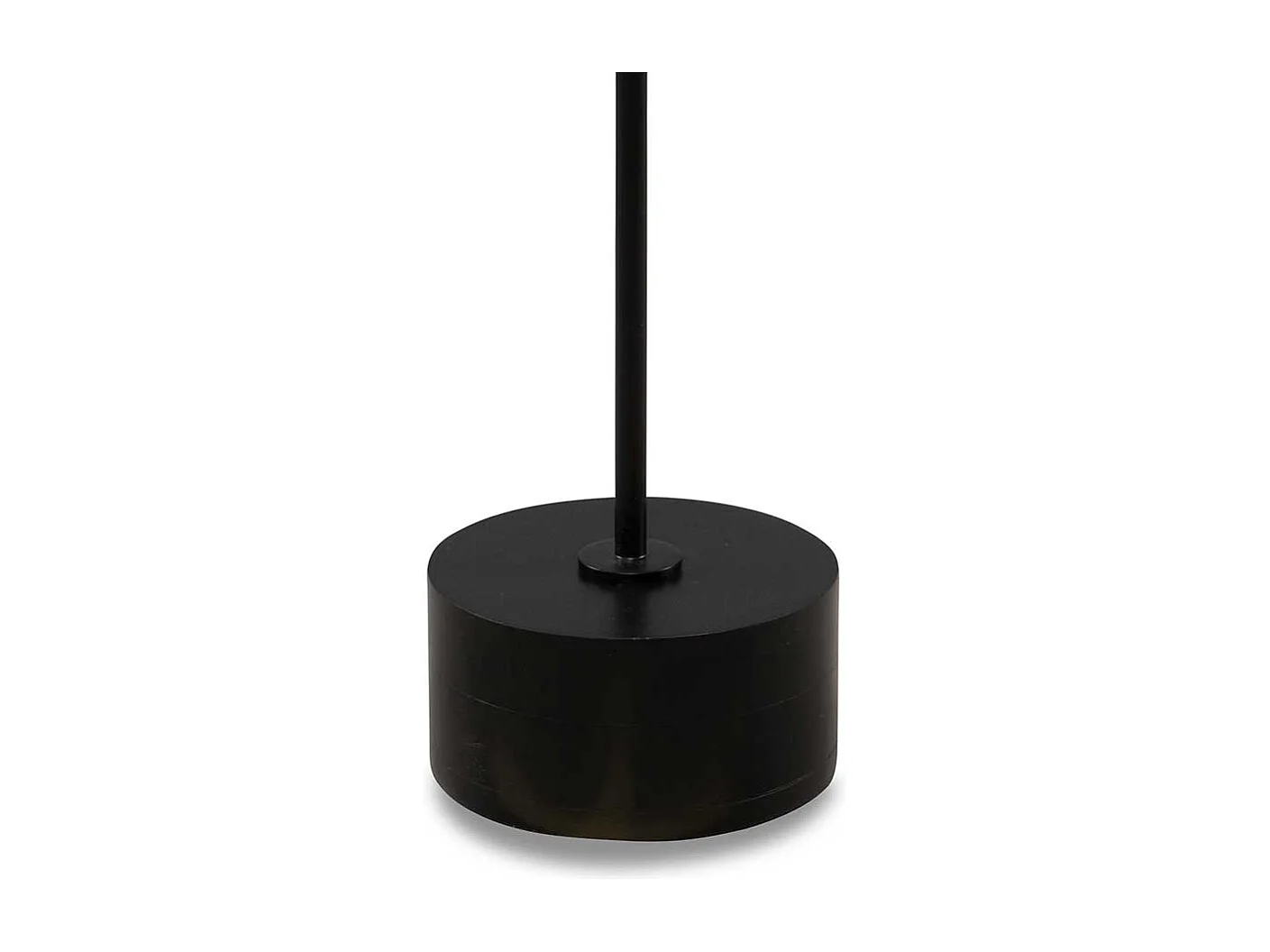 Beistelltisch Glastisch in Schwarz auf Säulengestell