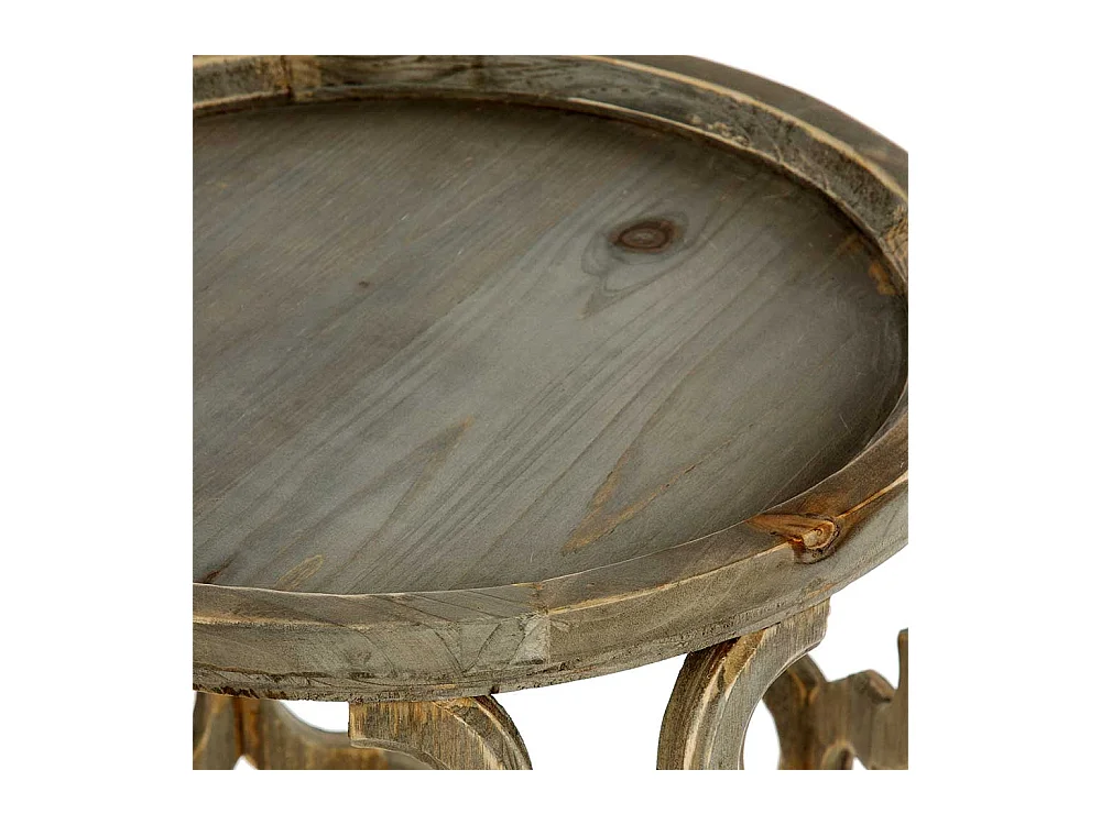 Beistelltisch Sofa Vintage aus Tanne Massivholz 54 cm hoch