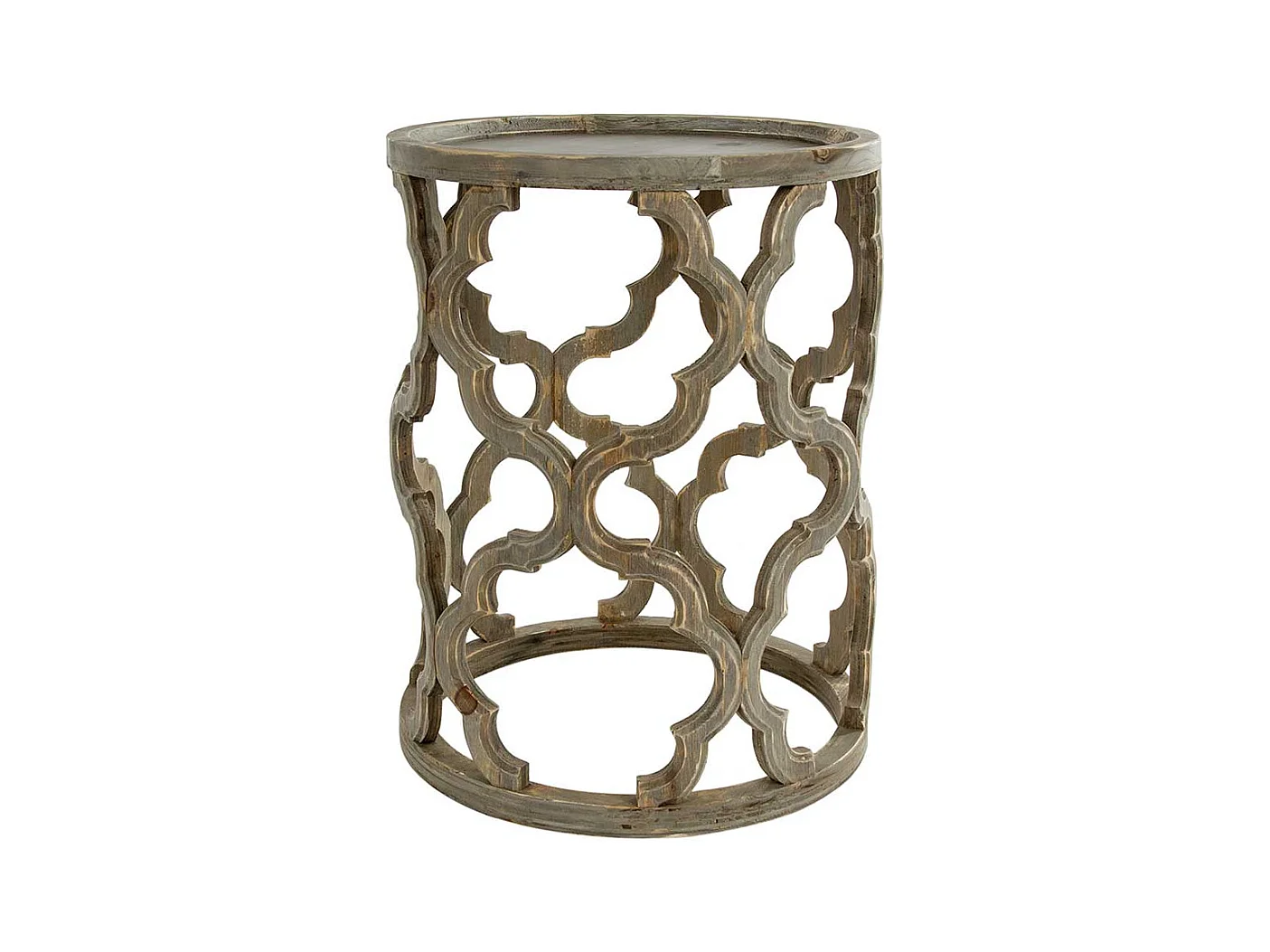 Beistelltisch Sofa Vintage aus Tanne Massivholz 54 cm hoch