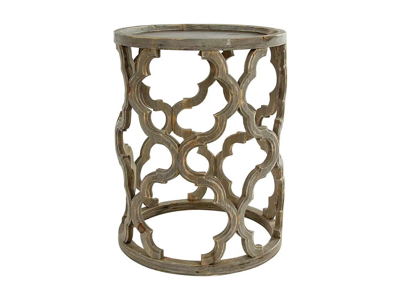 Beistelltisch Sofa Vintage aus Tanne Massivholz 54 cm hoch