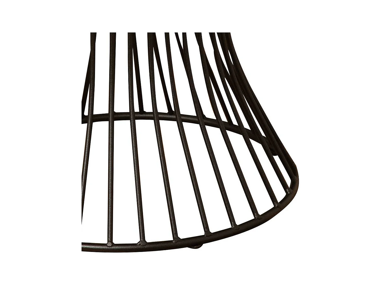 Beistelltisch Massivholz und Metall Drahtgestell Diabolo Form