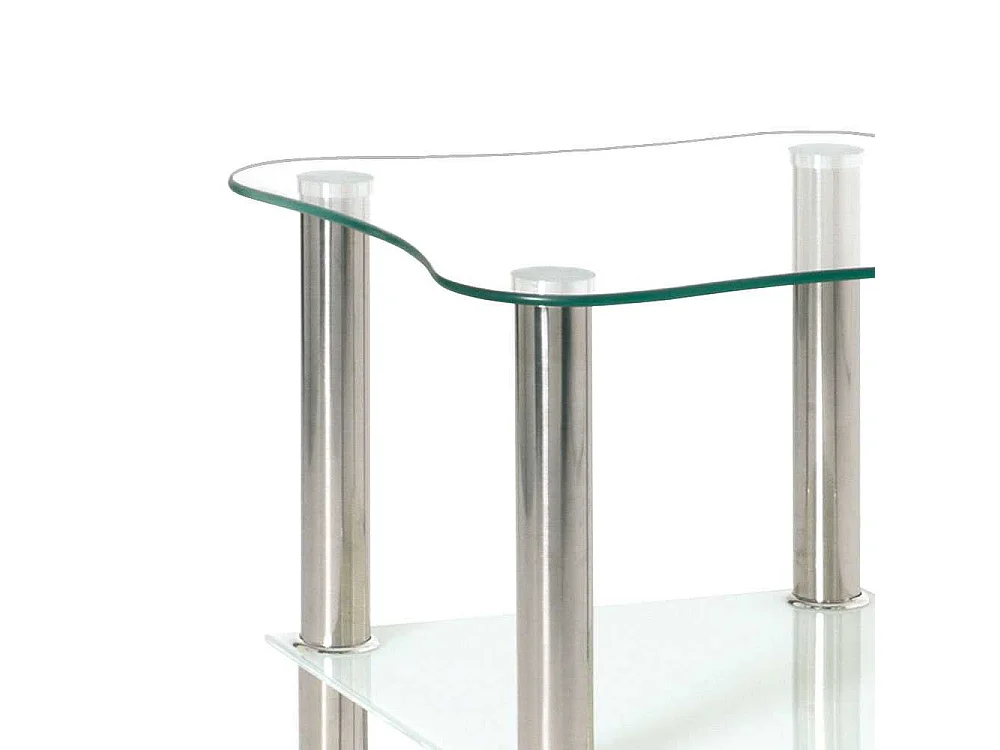 Beistelltisch mit Edelstahlgestell