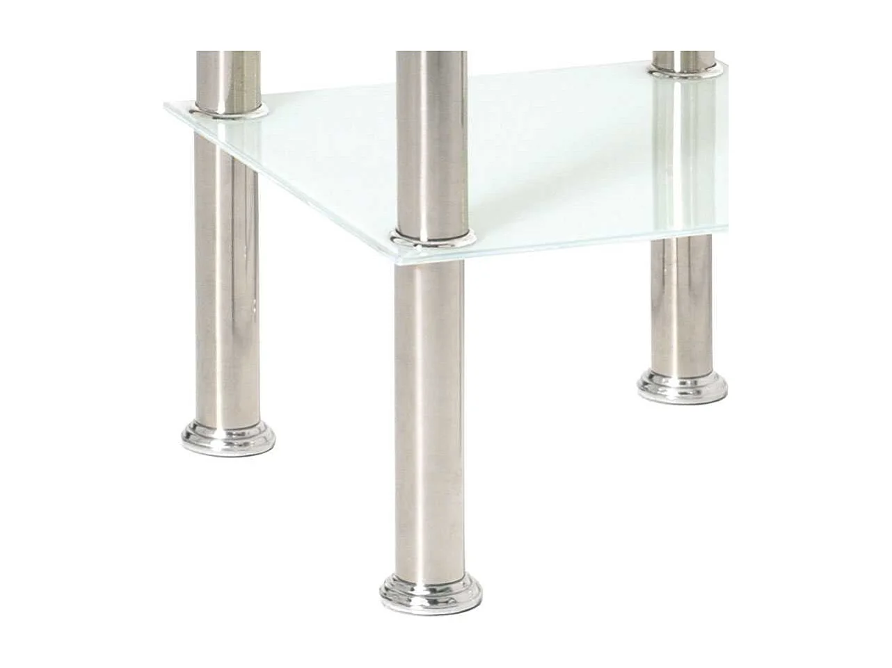 Beistelltisch mit Edelstahlgestell