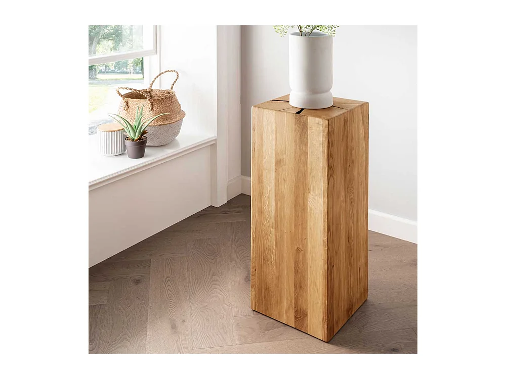 Beistelltischchen Wildeiche geölt in modernem Design 30 cm breit