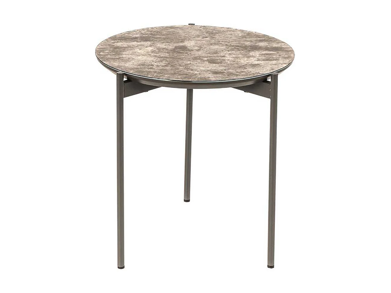 Sofa Beistelltisch in Braun und Dunkelgrau Glas beschichtet