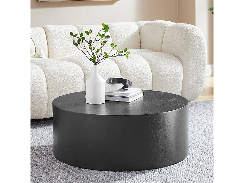 Salontisch Beistelltisch Sofa in Schwarz aus MDF