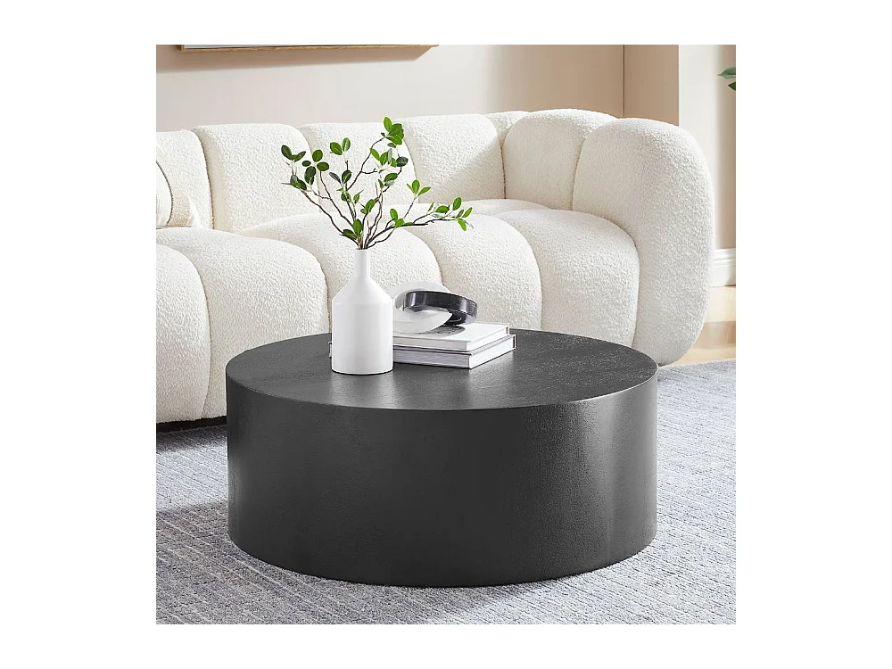 Salontisch Beistelltisch Sofa in Schwarz aus MDF