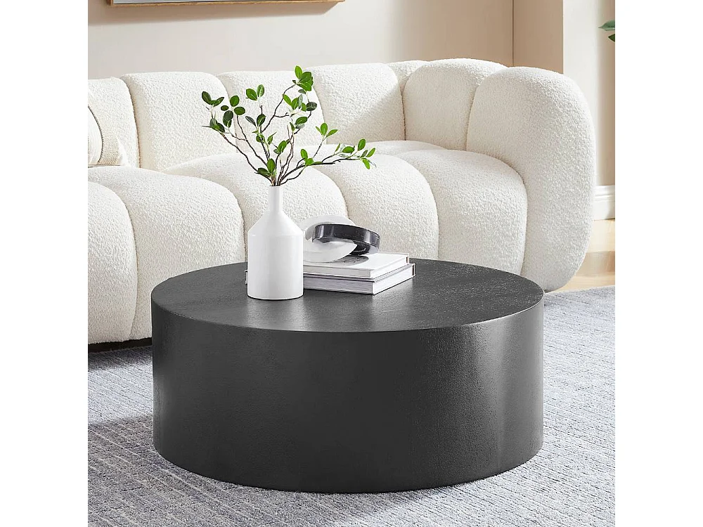 Salontisch Beistelltisch Sofa in Schwarz aus MDF