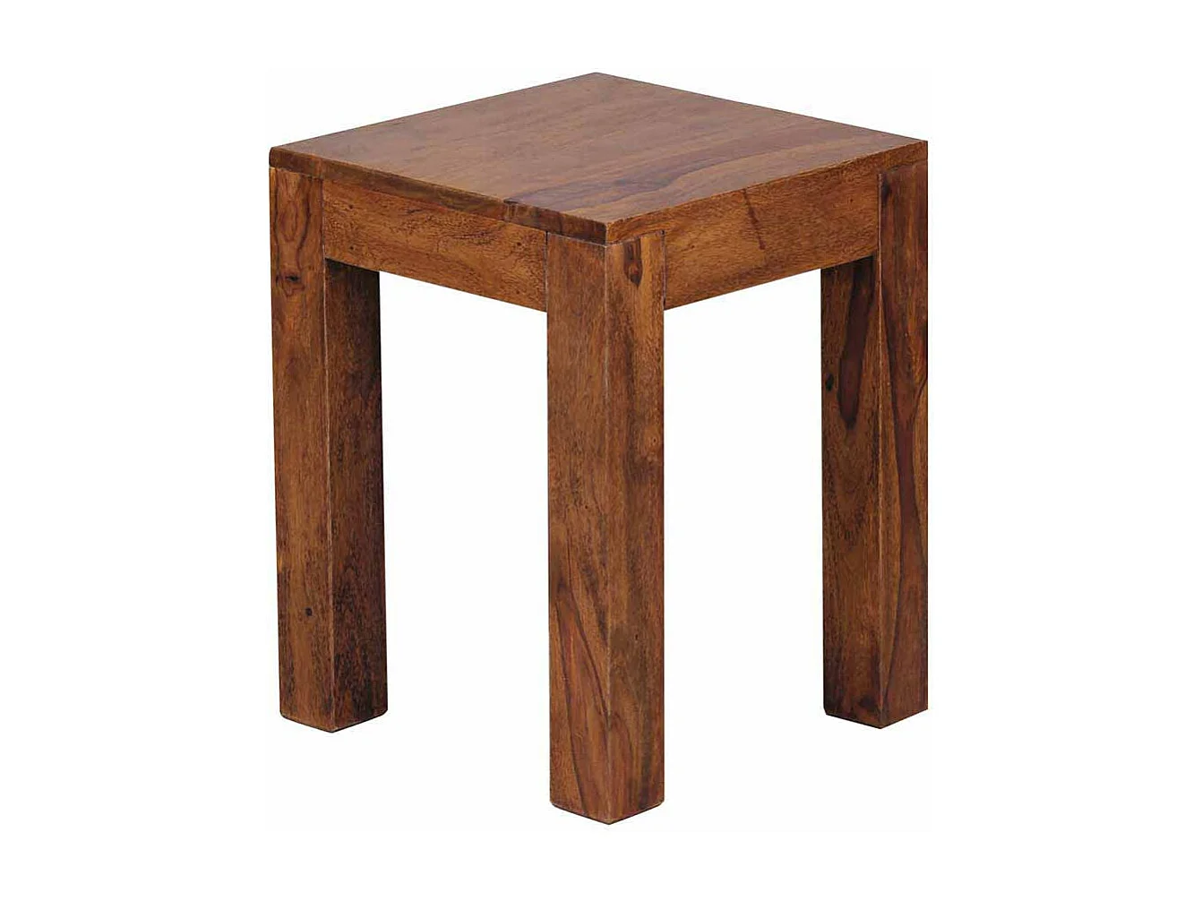 Massivholz Beistelltisch aus Sheesham lackiert 35 cm breit