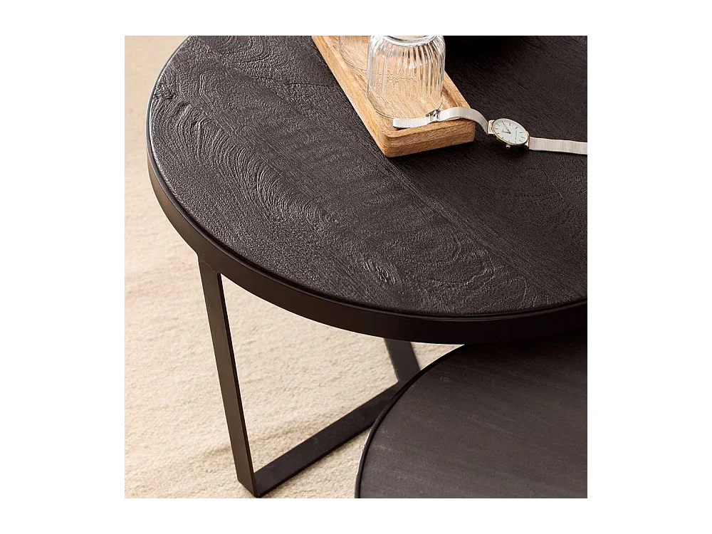 Beistelltisch Sofa Set Wohnzimmertische in modernem Design 40 cm hoch (zweiteilig)