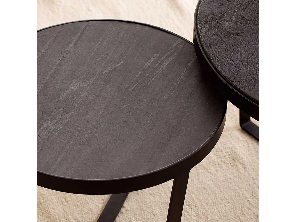 Beistelltisch Sofa Set Wohnzimmertische in modernem Design 40 cm hoch (zweiteilig)