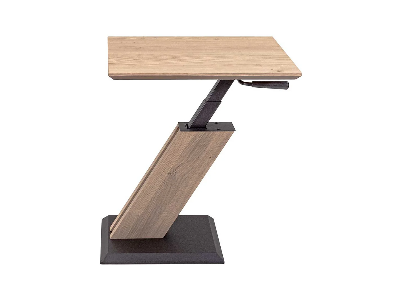 Moderner Beistelltisch Sofa in Wildeiche Bianco und Anthrazit Made in Germany