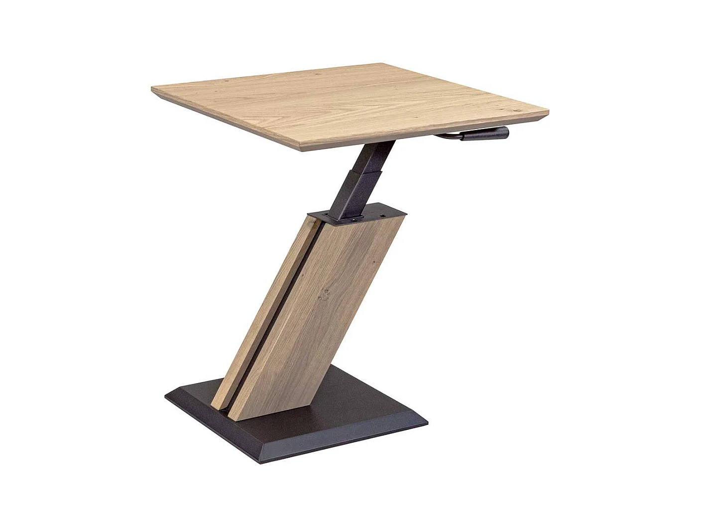 Moderner Beistelltisch Sofa in Wildeiche Bianco und Anthrazit Made in Germany