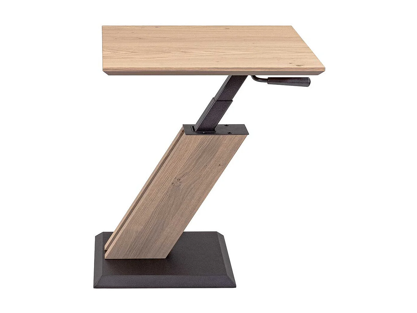 Moderner Beistelltisch Sofa in Wildeiche Bianco und Anthrazit Made in Germany