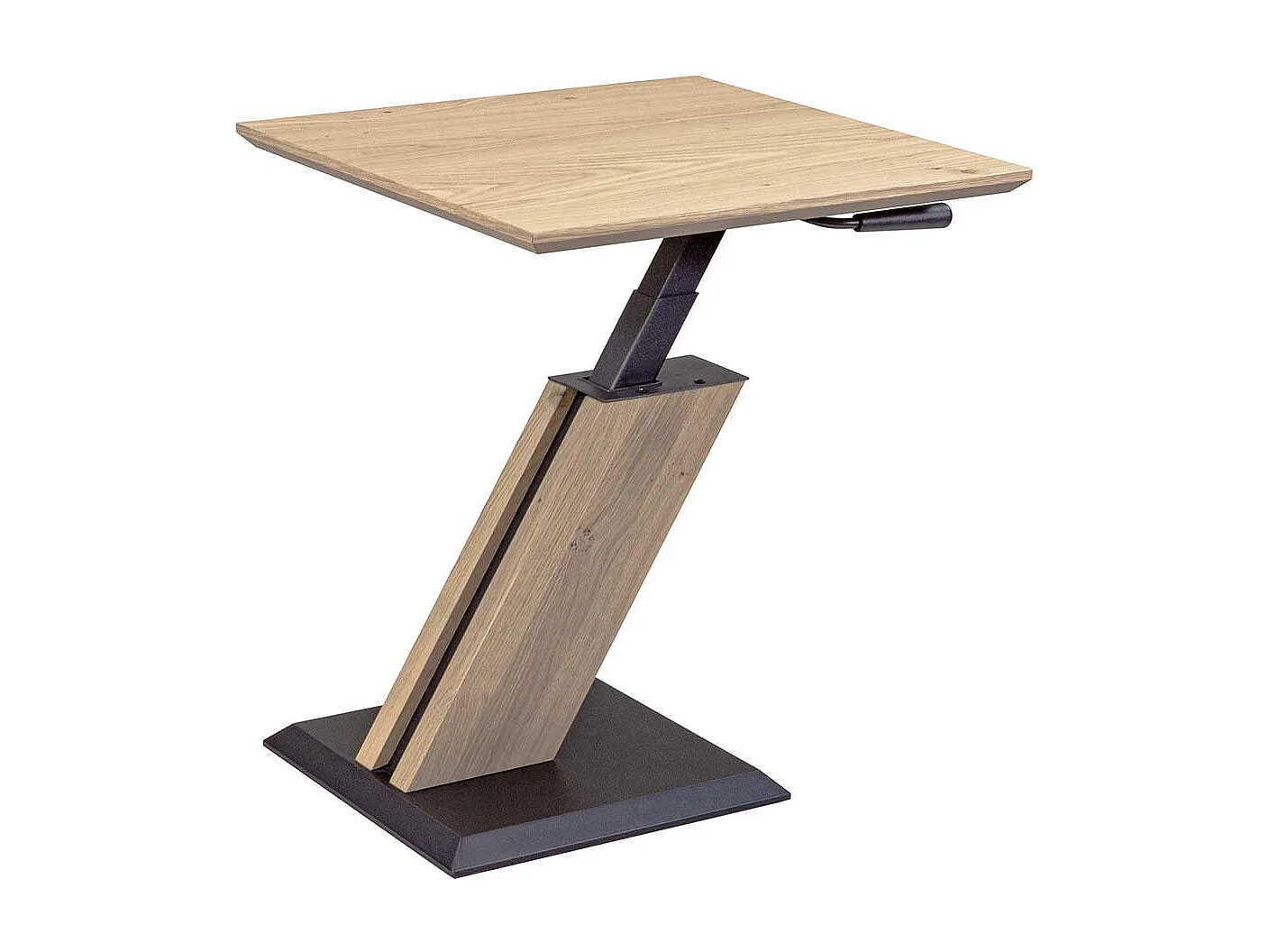 Moderner Beistelltisch Sofa in Wildeiche Bianco und Anthrazit Made in Germany