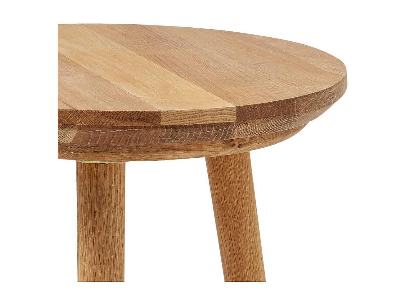 Holz Beistelltisch aus Eiche Massivholz geölt Dreifußgestell