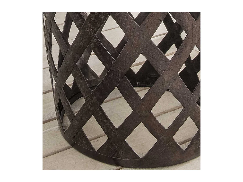 Beistelltisch Wohnzimmer aus Metall Industrie und Loft Stil