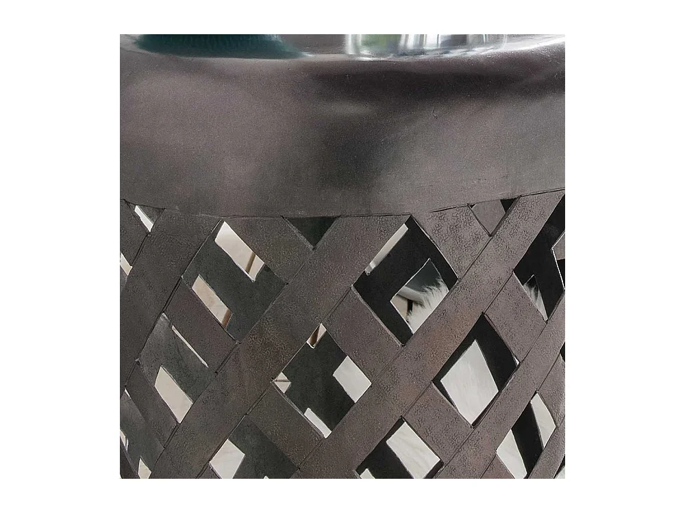 Beistelltisch Wohnzimmer aus Metall Industrie und Loft Stil