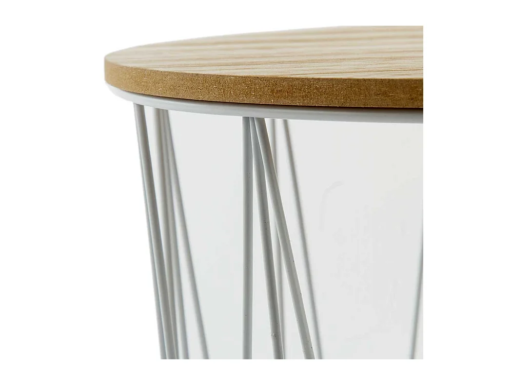 Beistelltische Skandi mit abnehmbarer Tischplatte Drahtgestell (zweiteilig)