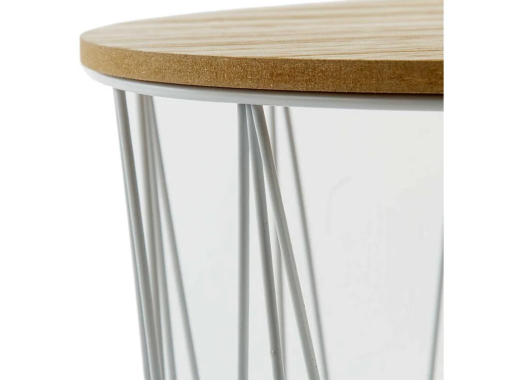 Beistelltische Skandi mit abnehmbarer Tischplatte Drahtgestell (zweiteilig)