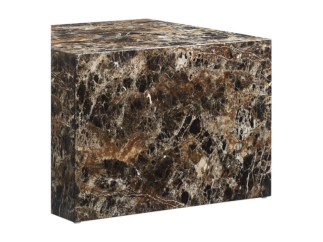 Satztisch Beistelltische in Marmor Optik 40 cm hoch (zweiteilig)