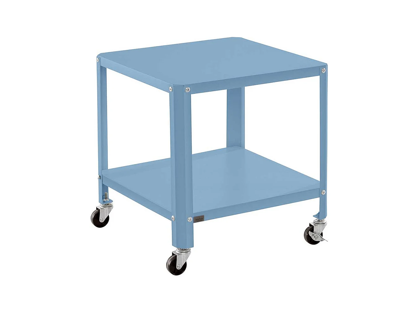 Beistelltisch Sofa mit Rollen aus pulverbeschichtetem Metall Petrol