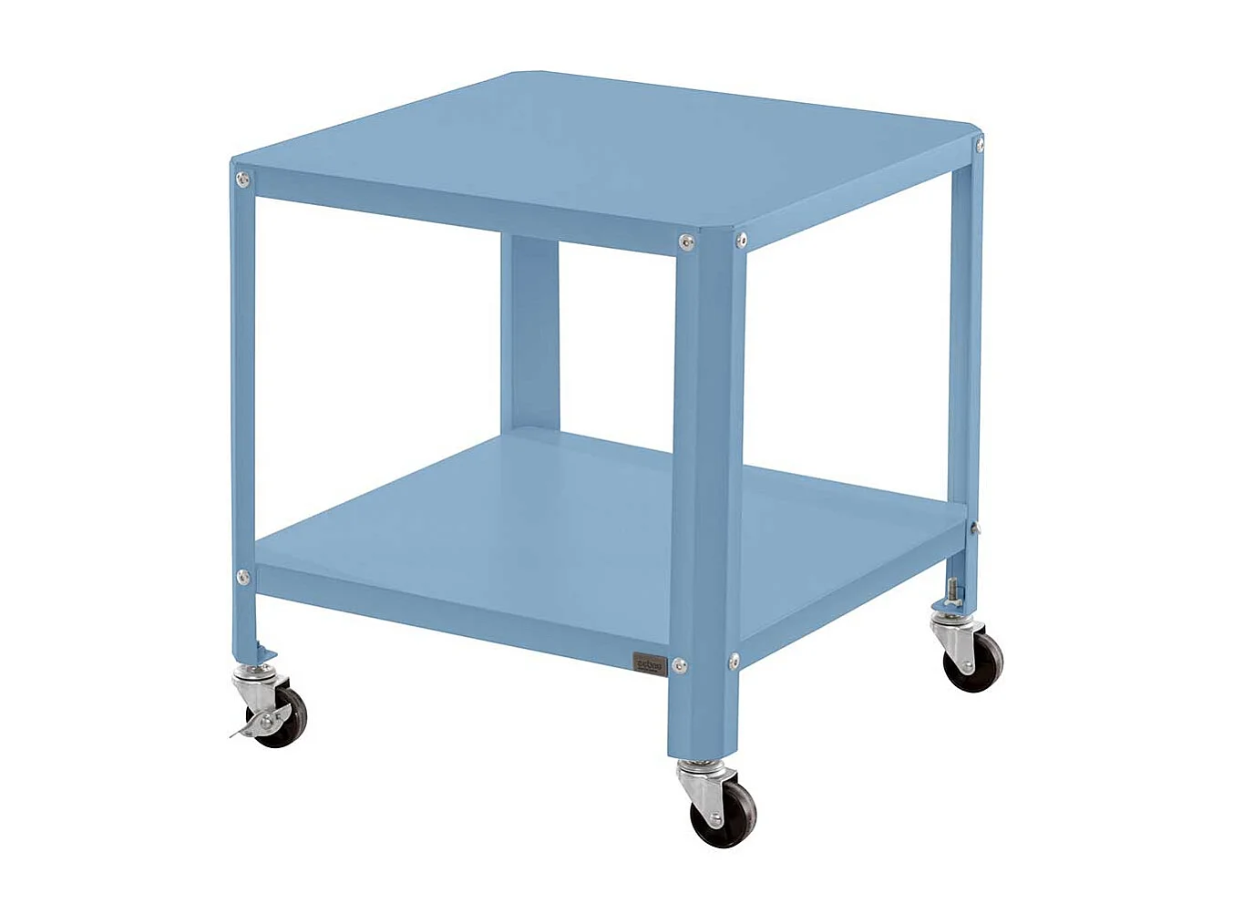 Beistelltisch Sofa mit Rollen aus pulverbeschichtetem Metall Petrol