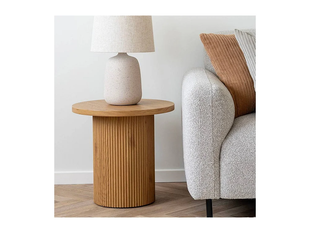 Beistelltisch Sofatisch im Skandi Design in Eichefarben