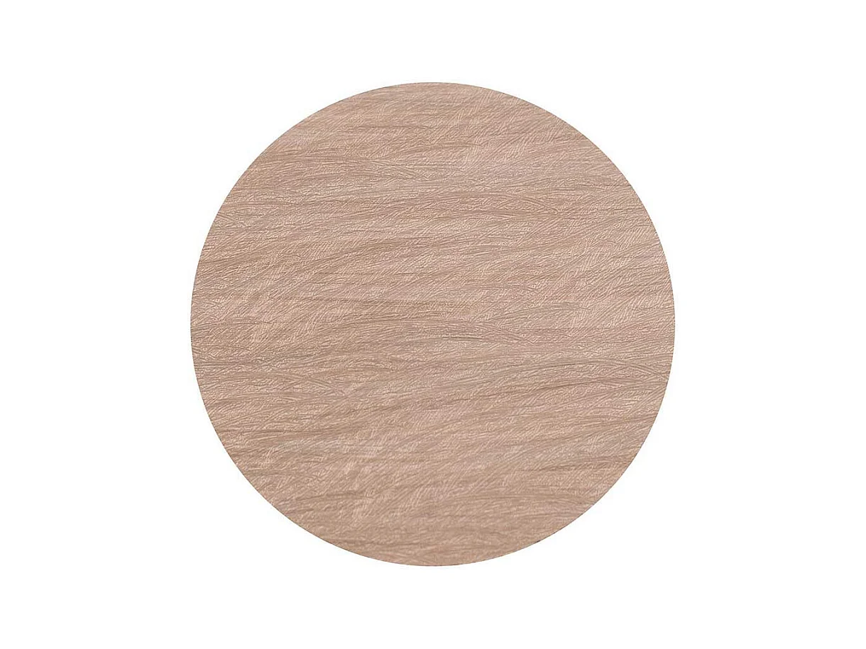 Runder Beistelltisch in Taupe und Dunkelgrau 45 cm breit