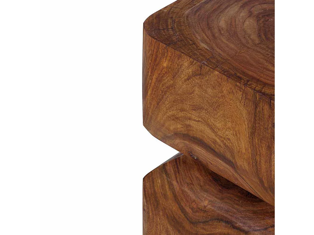 Design Beistelltisch aus Sheesham Massivholz 30 cm breit