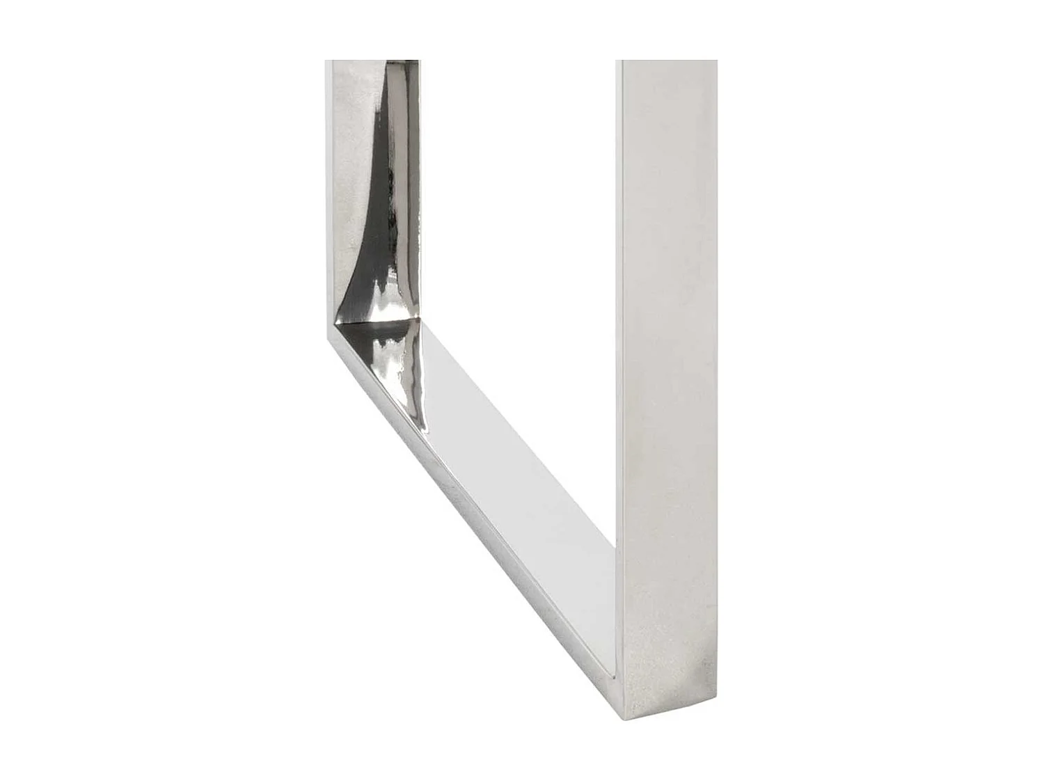 Sofa Beistelltisch aus Edelstahl Sicherheitsglas