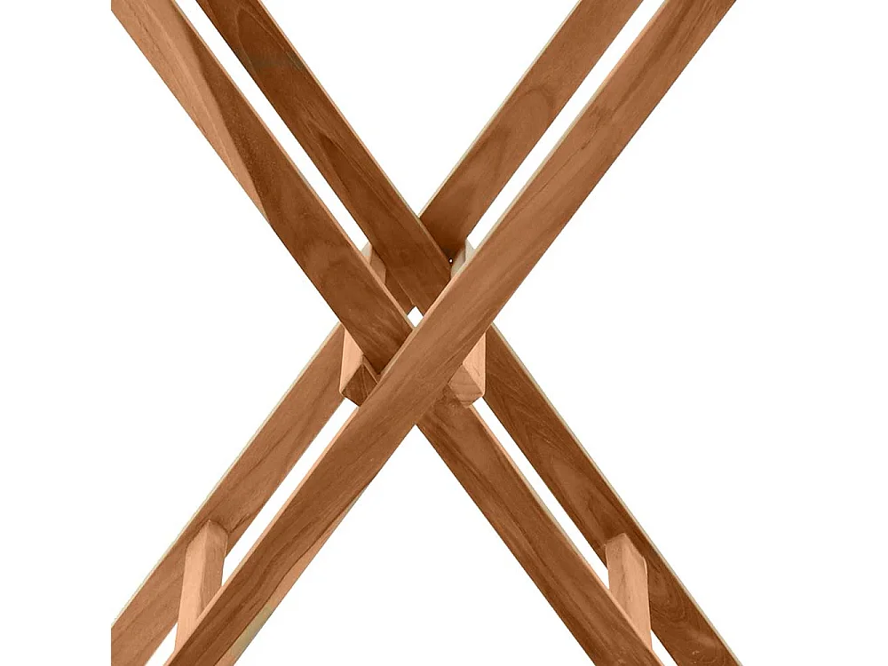 Garten Beistelltisch aus Teak Massivholz klappbar