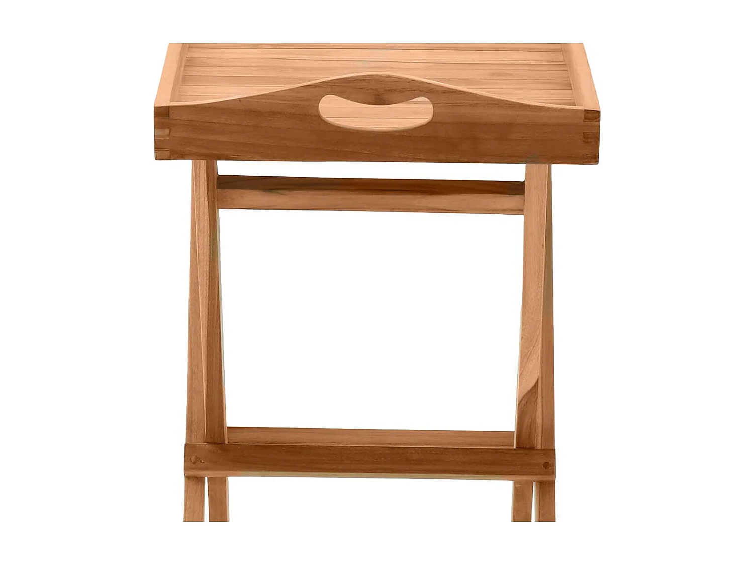 Garten Beistelltisch aus Teak Massivholz klappbar
