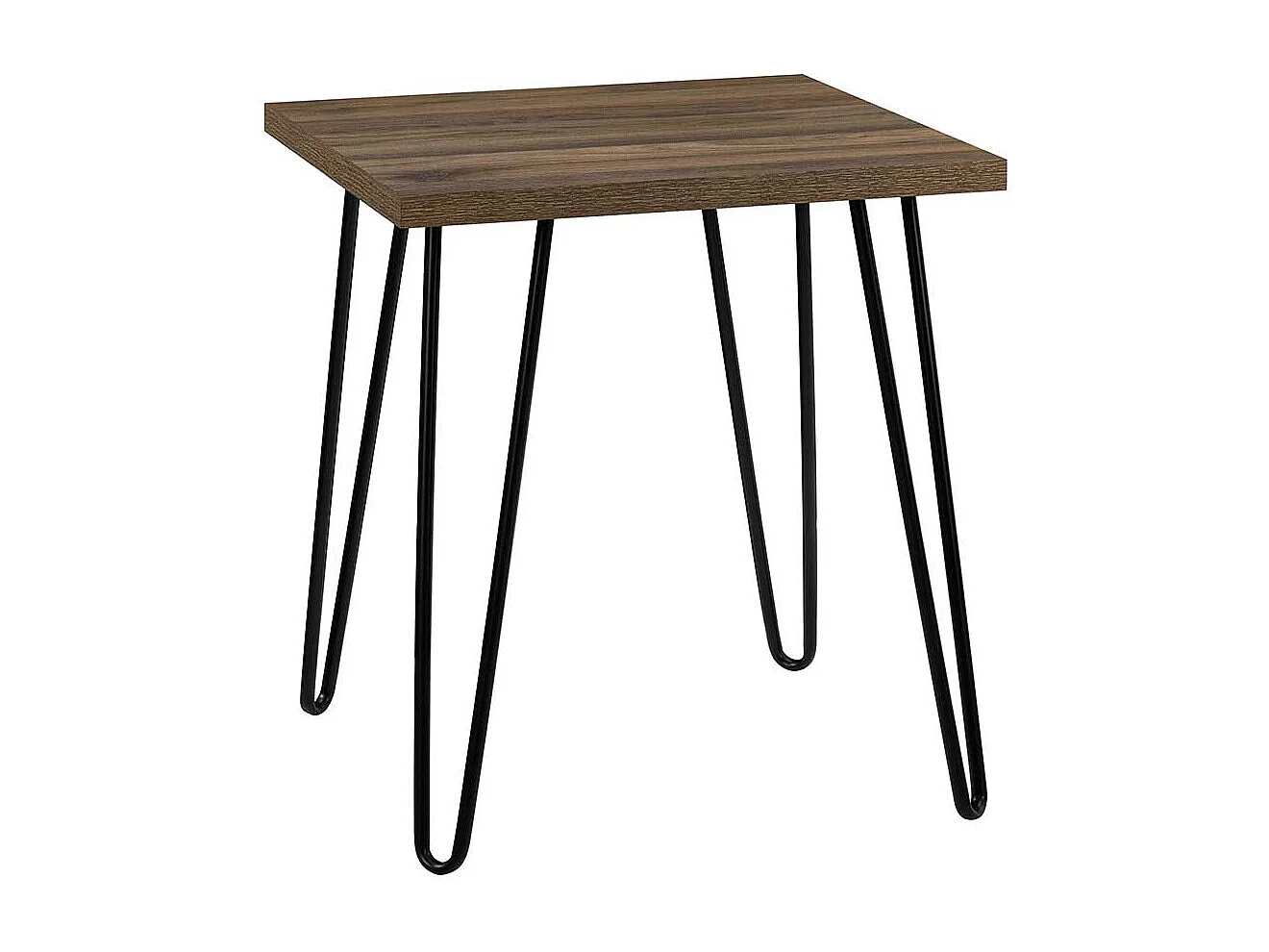 Retro Beistelltisch Sofa in Walnussfarben 56 cm hoch - 50 cm breit