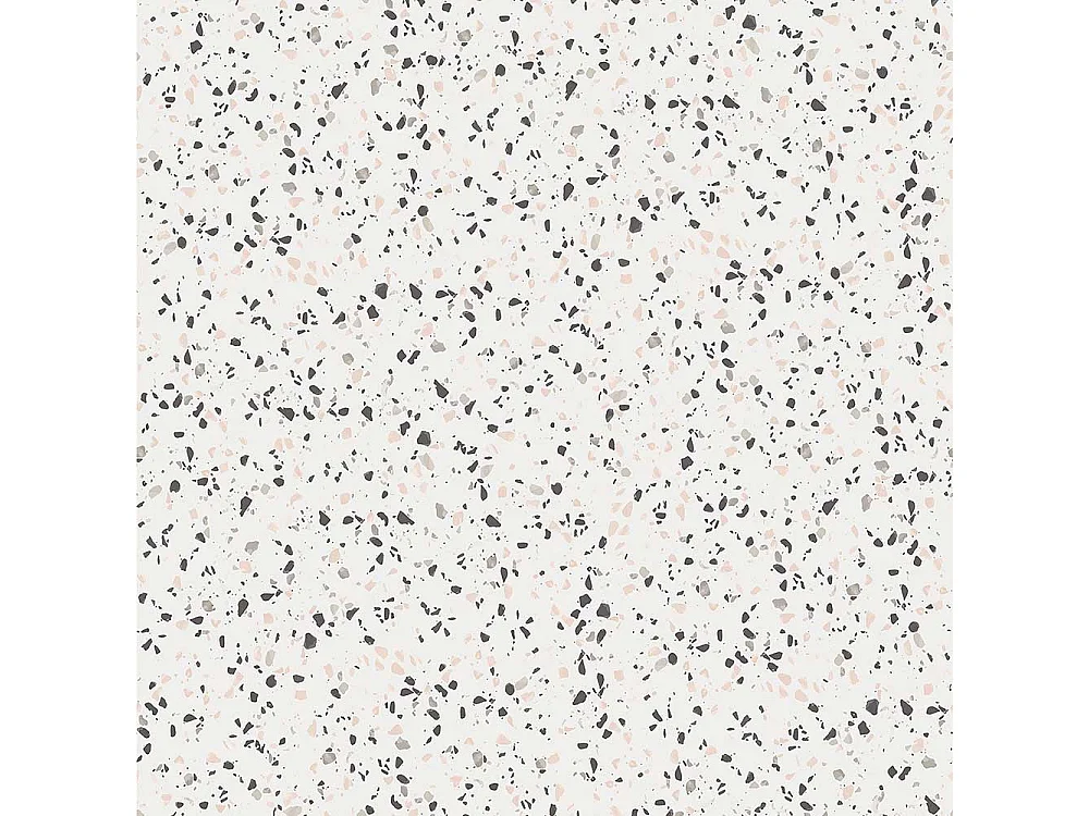 Beistelltische Terrazzo Optik in Weiß Bügelgestell (zweiteilig)