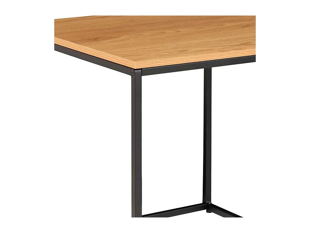 Quadratischer Beistelltisch 45 cm hoch Bügelgestell