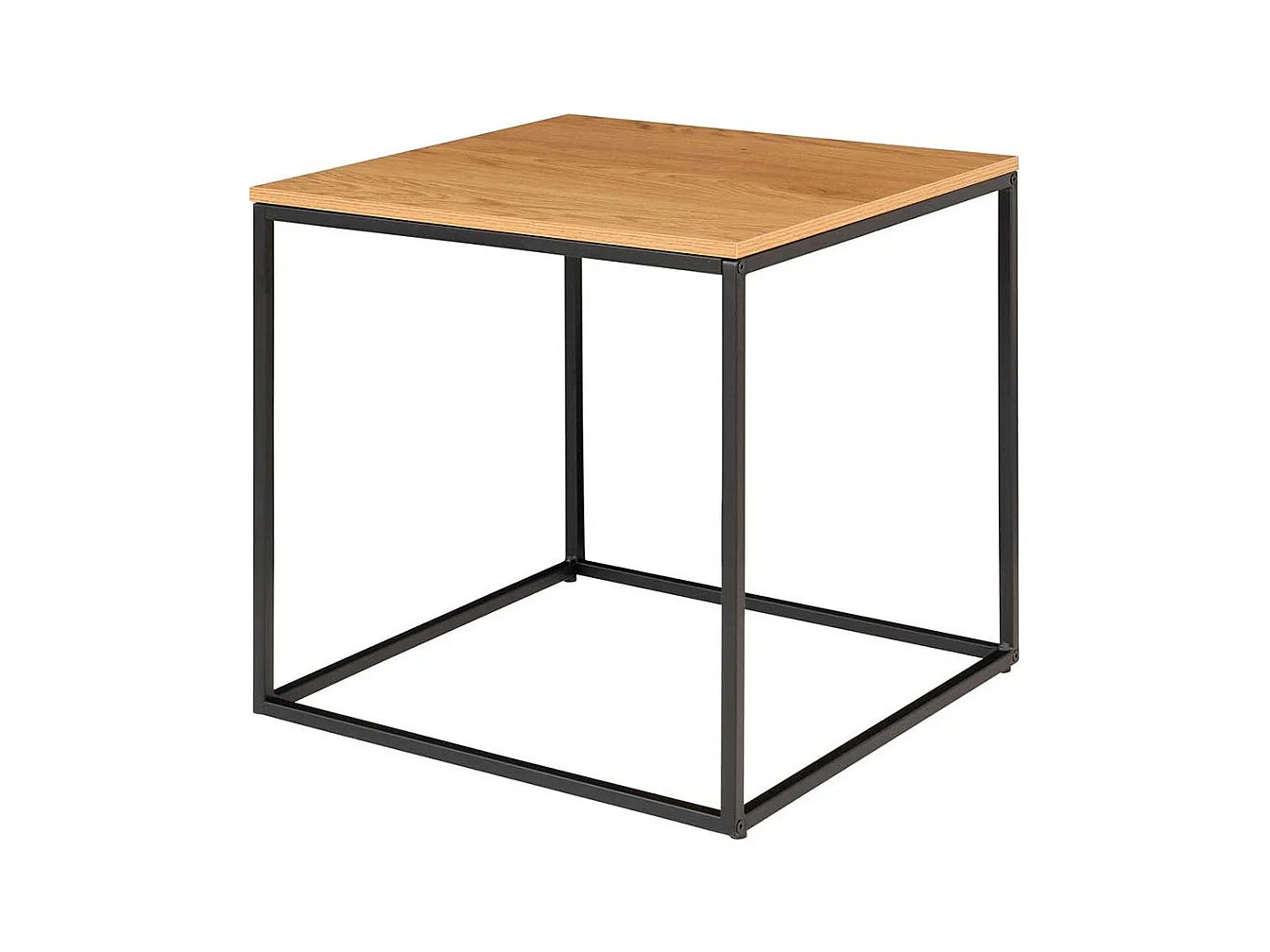 Quadratischer Beistelltisch 45 cm hoch Bügelgestell