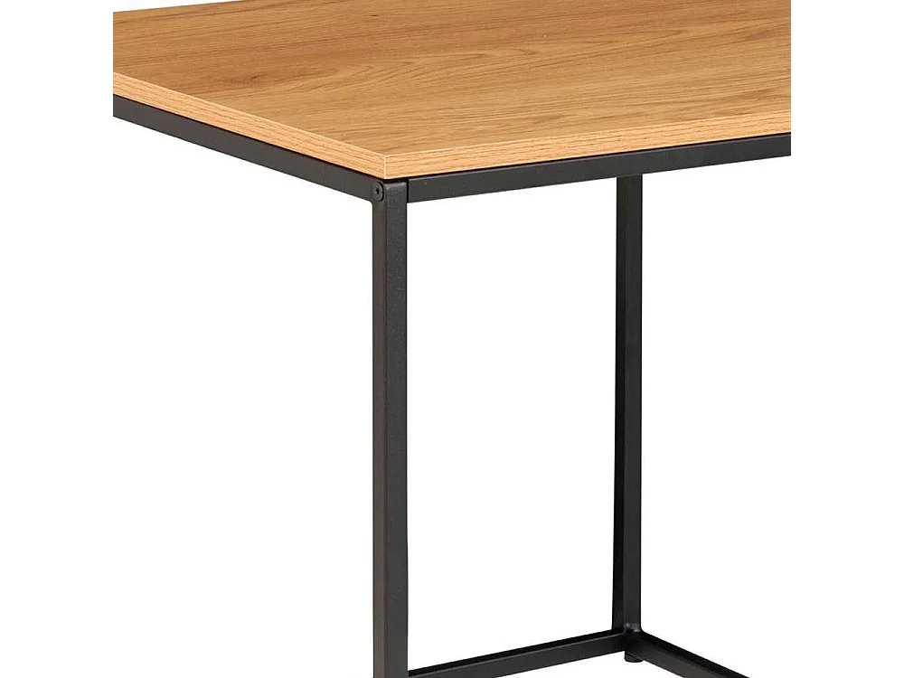 Quadratischer Beistelltisch 45 cm hoch Bügelgestell