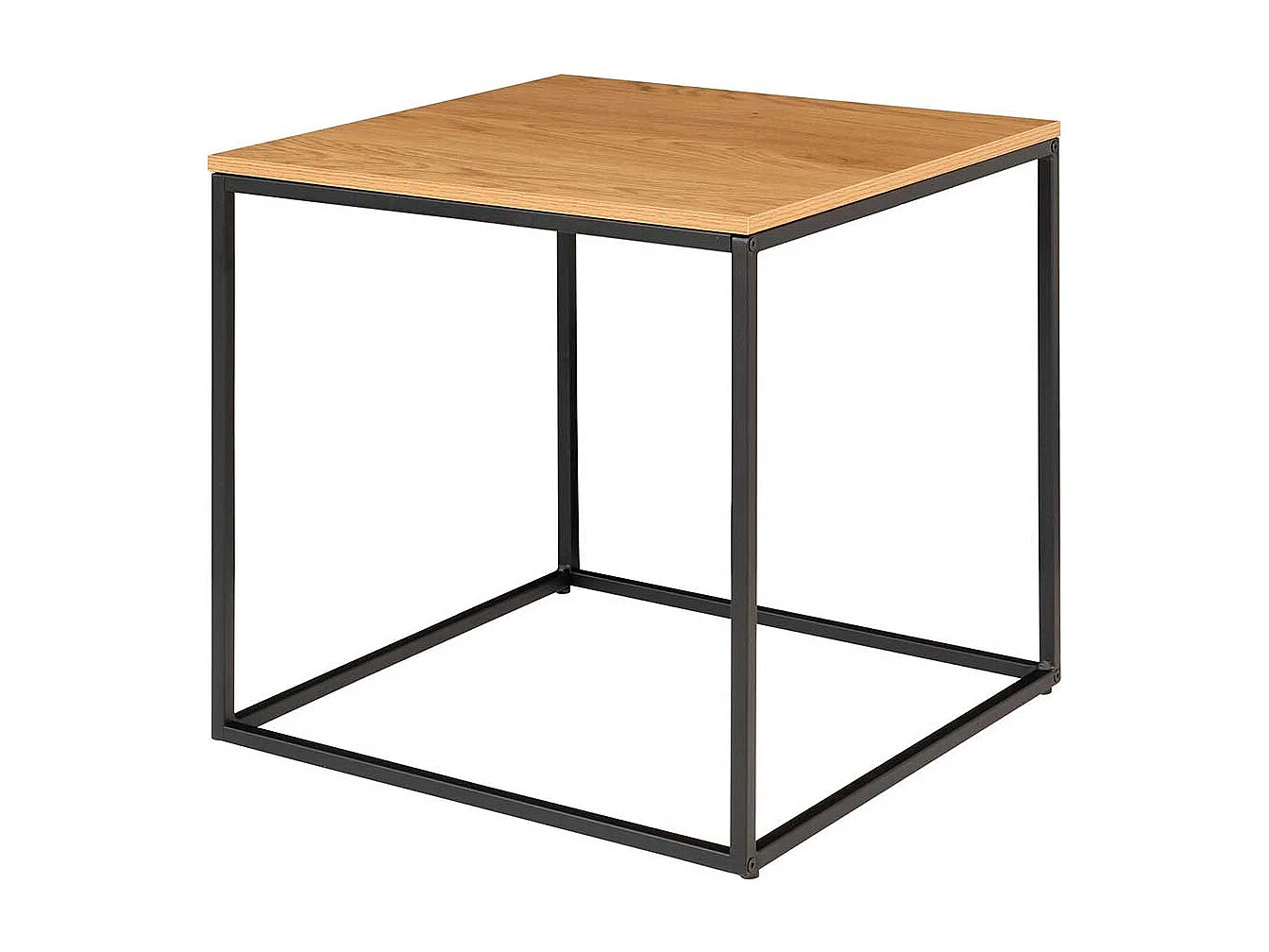 Quadratischer Beistelltisch 45 cm hoch Bügelgestell