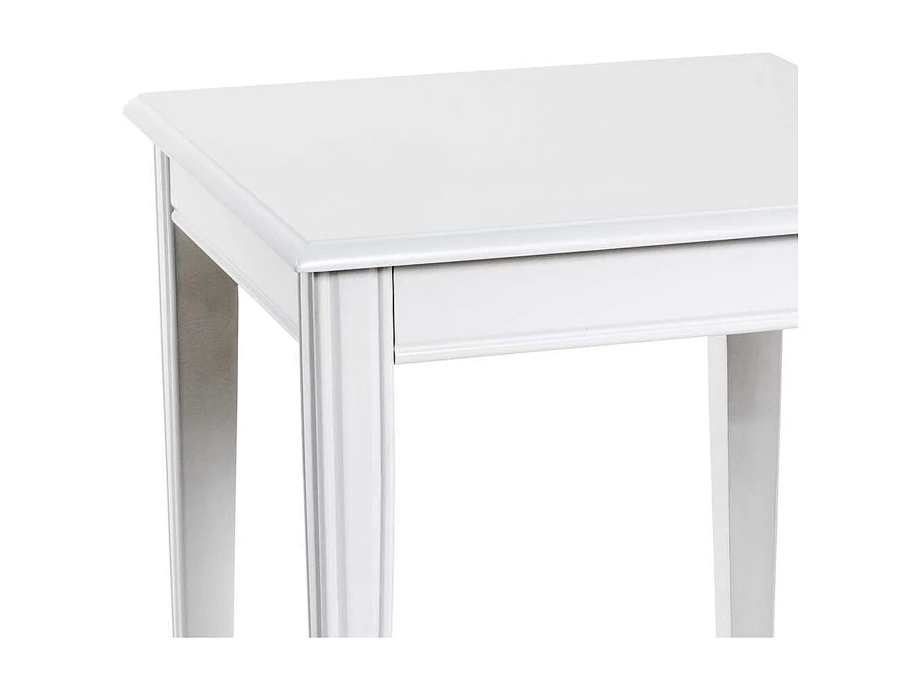 Beistelltisch in Weiß Landhaus 45 cm breit