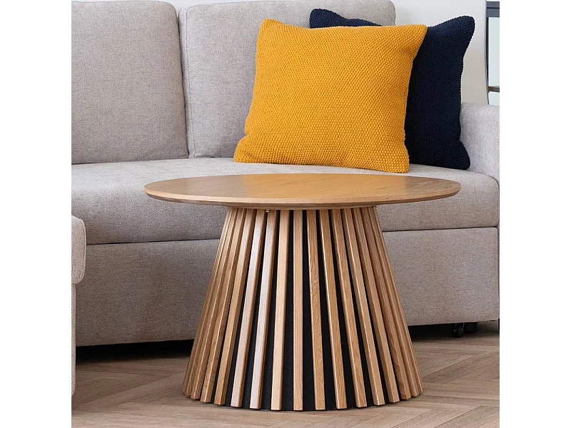 Beistelltisch Wohnzimmertisch in runder Form 70 cm breit