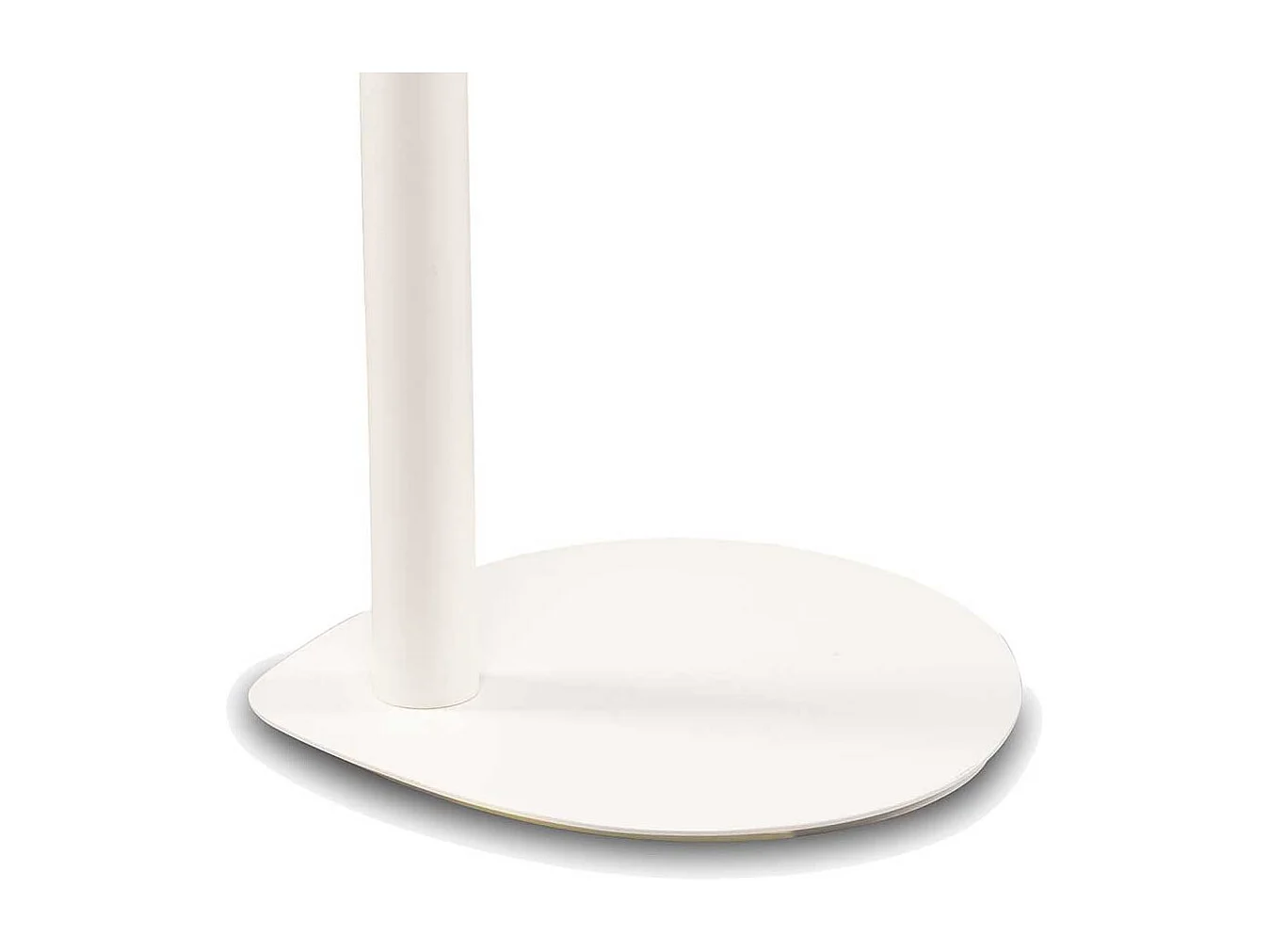 Beistelltisch Sofa Beistelltischchen in Weiß matt auf Säulengestell