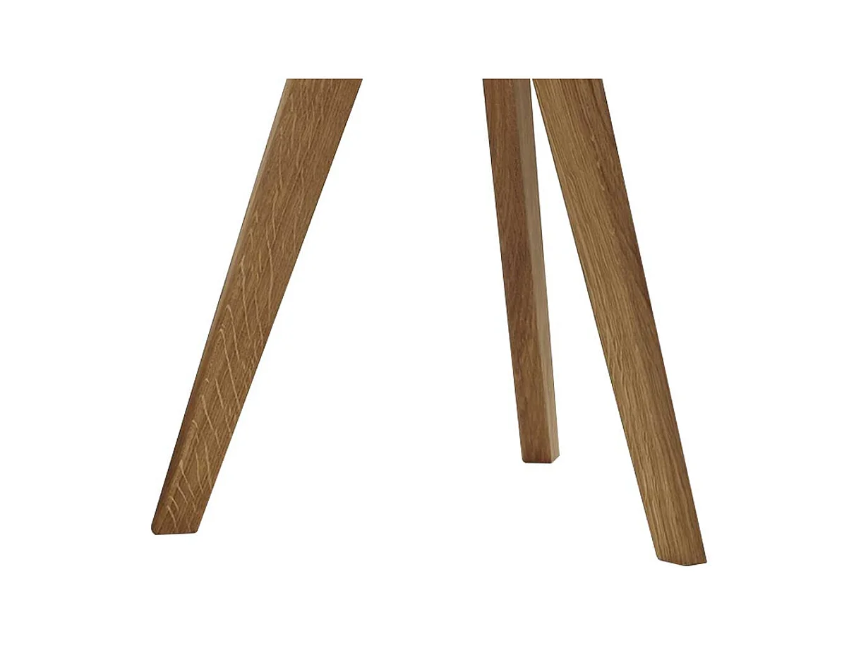 Beistelltisch aus Wildeiche Massivholz Retro Design