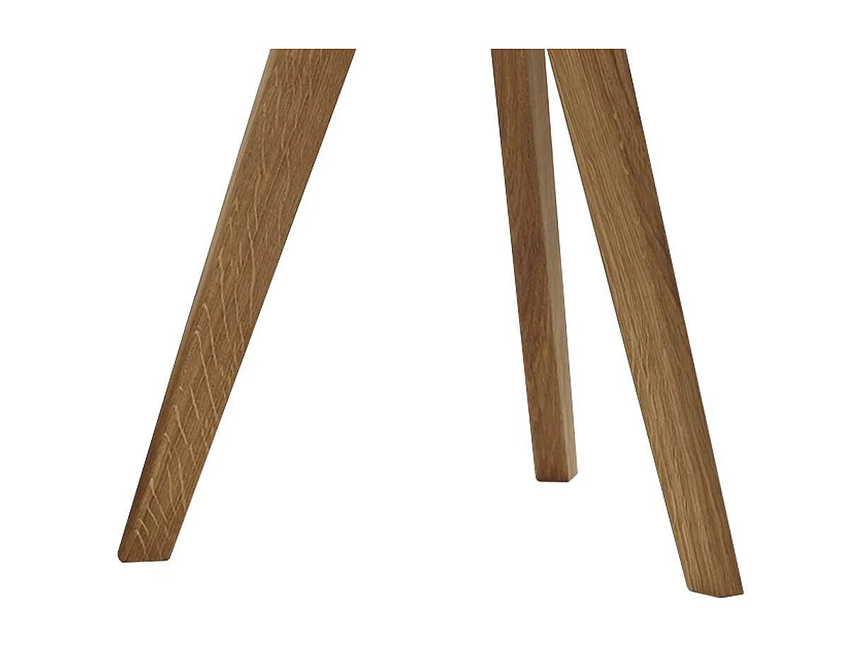 Beistelltisch aus Wildeiche Massivholz Retro Design