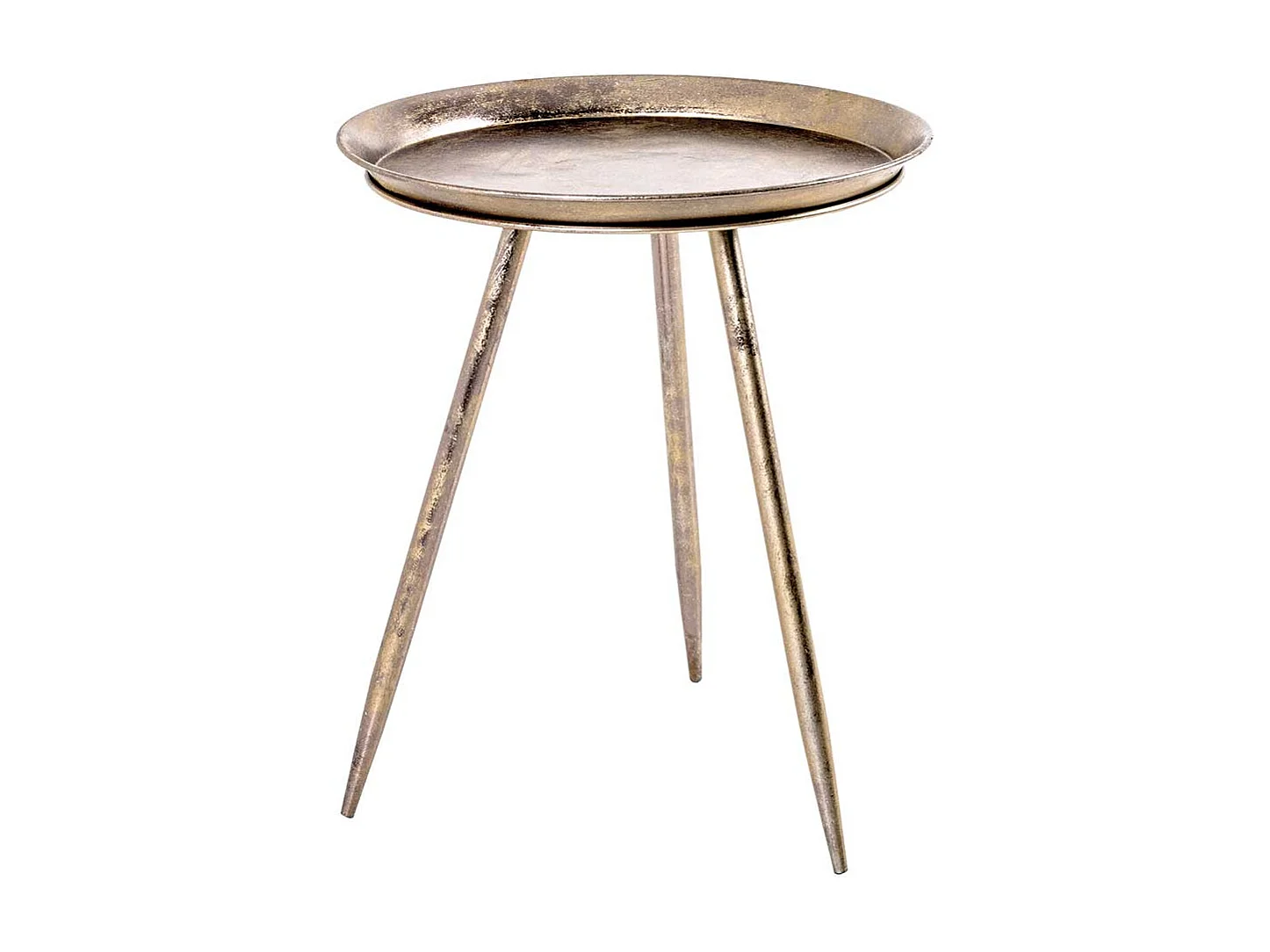 Eleganter Beistelltisch in Bronze Metall