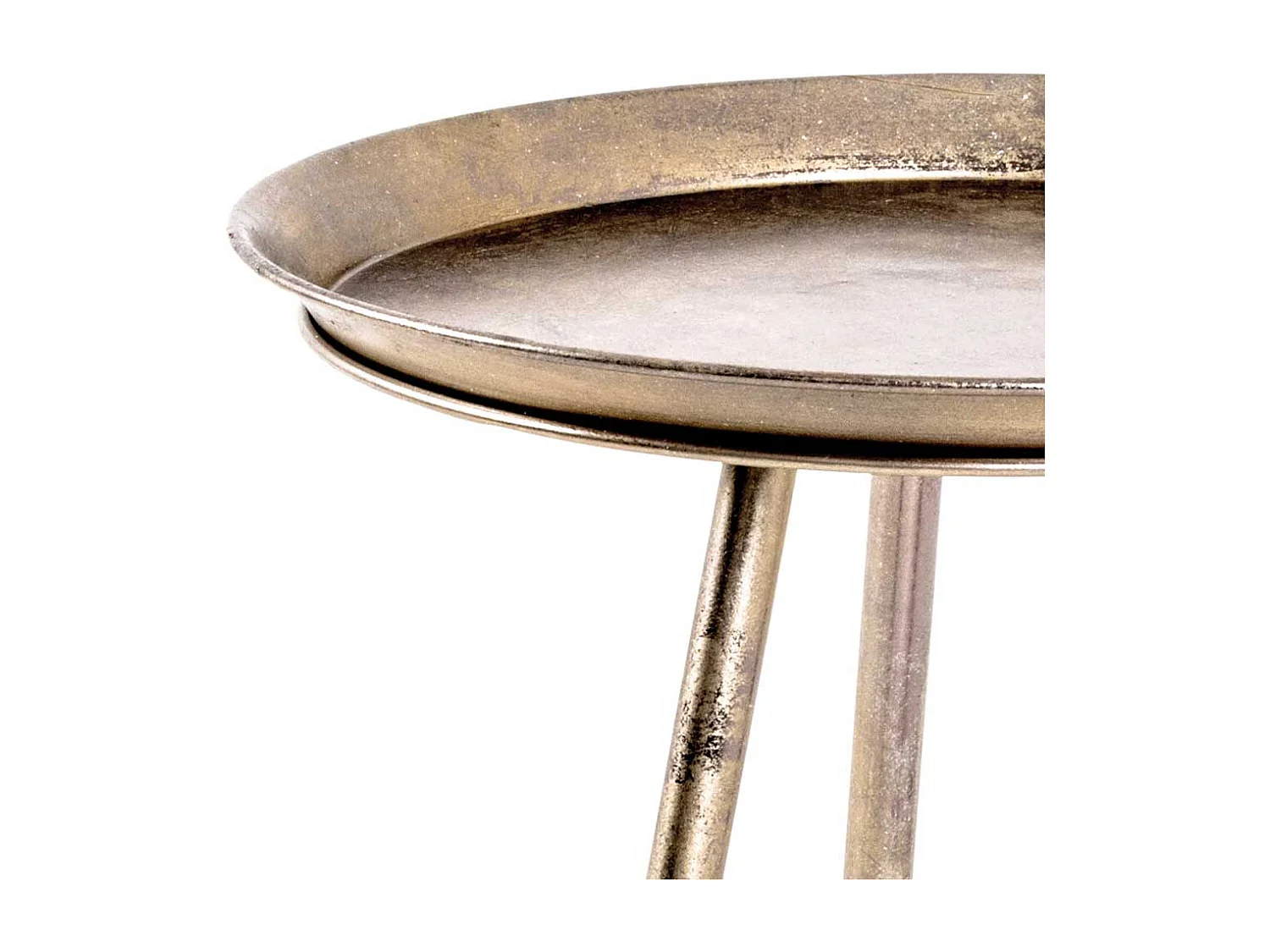 Eleganter Beistelltisch in Bronze Metall