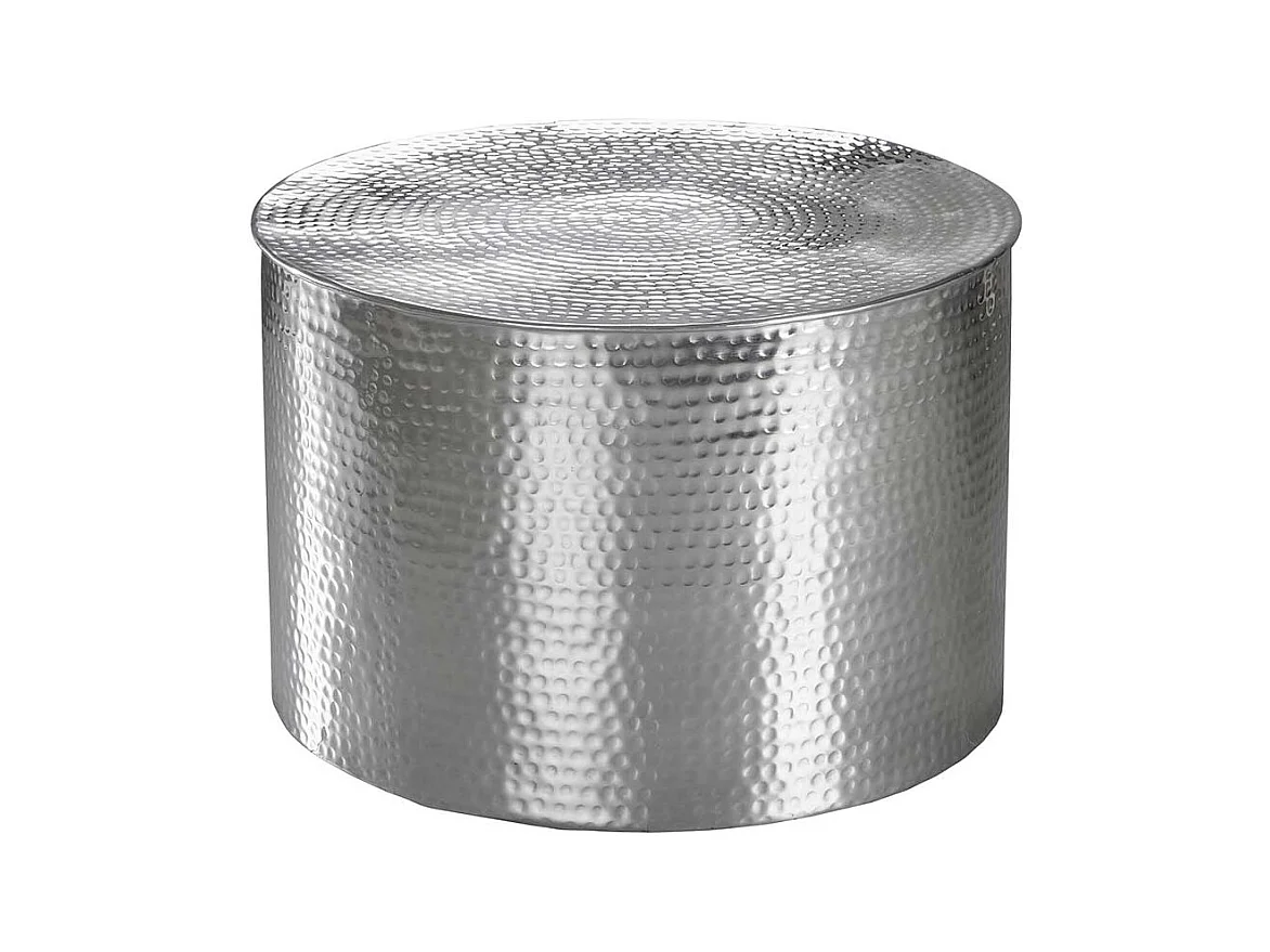 Beistelltisch aus Aluminium Zylinderform