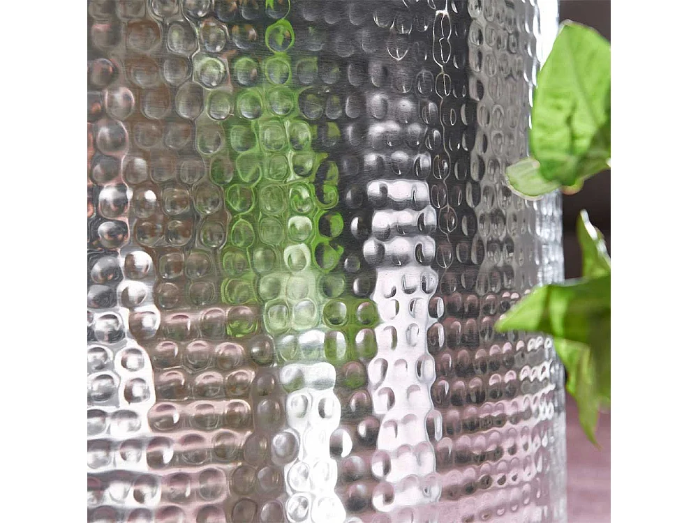 Beistelltisch aus Aluminium Zylinderform