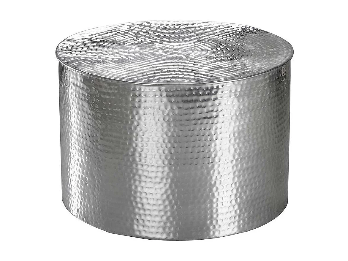 Beistelltisch aus Aluminium Zylinderform