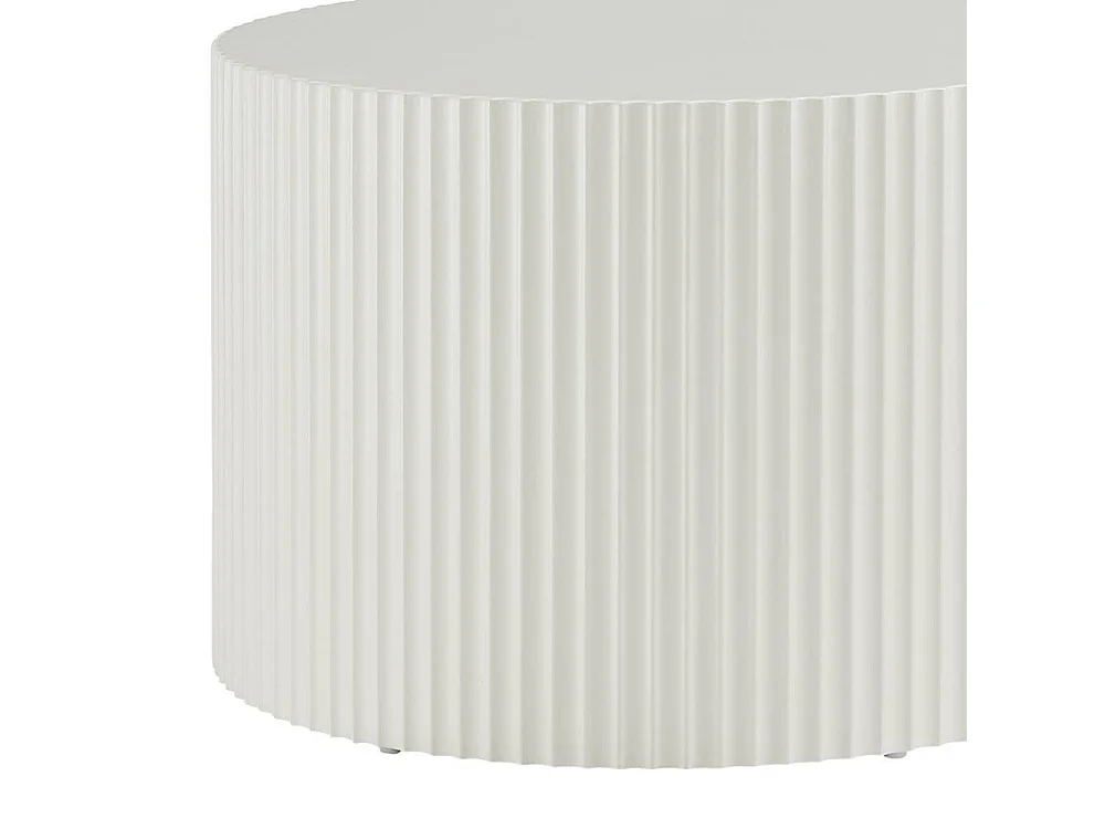 Zweisatztisch Beistelltisch in Naturweiß im Skandi Design (zweiteilig)